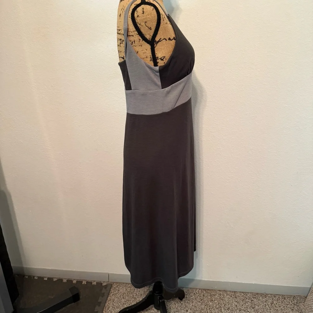 Kuhl Mountain Culture Prima Aerosoft Dress Dark Light Gray Soft Stretch Medium